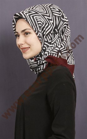 Coton Kare Eşarp 1209-5