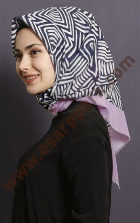 Coton Kare Eşarp 1209-6