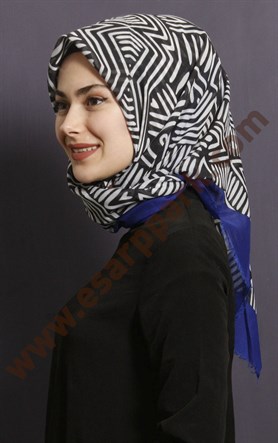Coton Kare Eşarp 1209-9