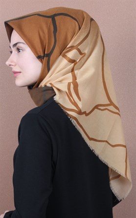 Coton Kare Eşarp 1212-16