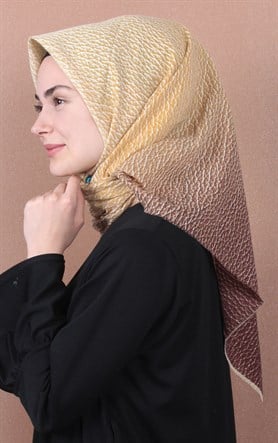 Coton Kare Eşarp 1212-9