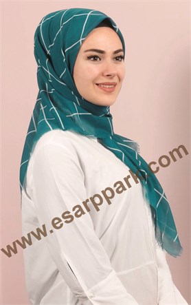 Coton Kare Eşarp 1214-13