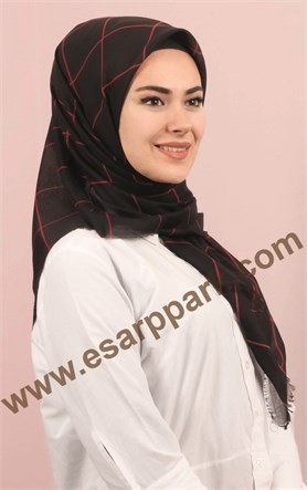 Coton Kare Eşarp 1214-29