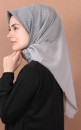 Coton Kare Eşarp 1214-3