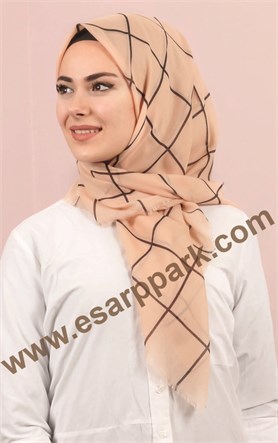 Coton Kare Eşarp 1214-38