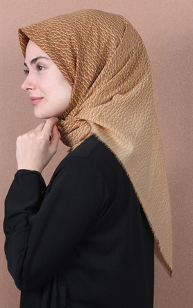 Coton Kare Eşarp 1214-4