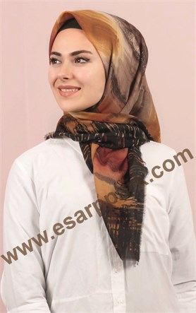 Coton Kare Eşarp 1214-40