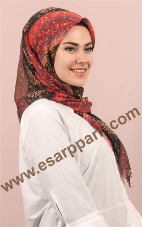 Coton Kare Eşarp 1214-45