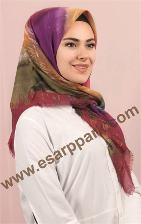 Coton Kare Eşarp 1214-46
