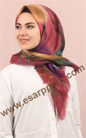 Coton Kare Eşarp 1214-46