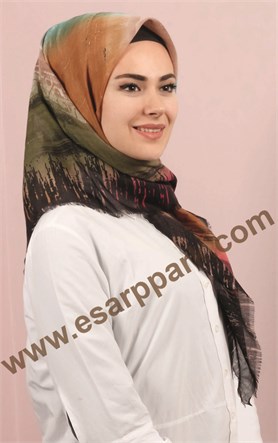 Coton Kare Eşarp 1214-47