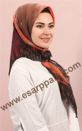 Coton Kare Eşarp 1214-48