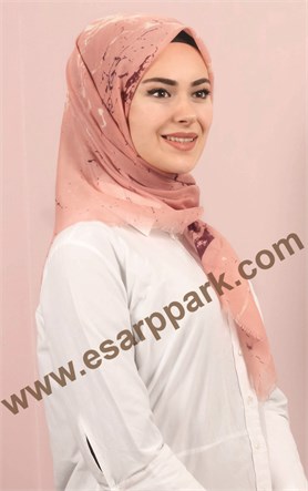 Coton Kare Eşarp 1214-5