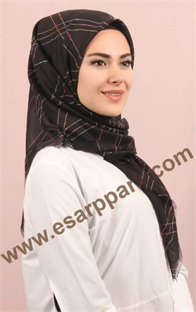 Coton Kare Eşarp 1214-51