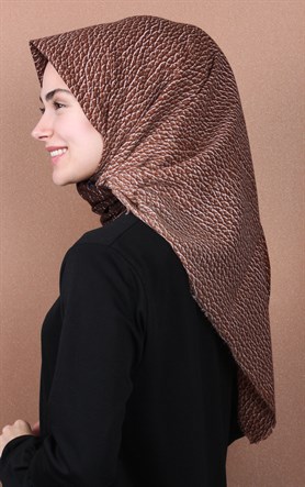 Coton Kare Eşarp 1214-8