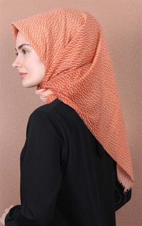 Coton Kare Eşarp 1214-9
