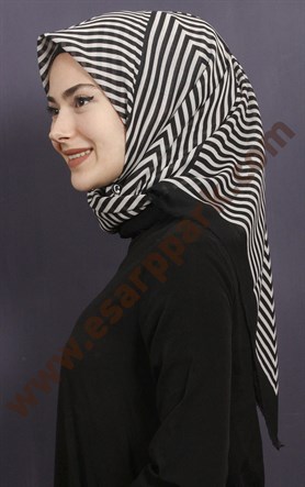 Coton Kare Eşarp 1217-9