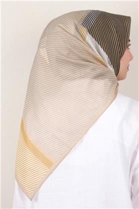 Coton & Silk Eşarp 3646-5 Hardal