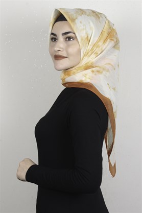 Coton & Silk Eşarp 3633-10 Turuncu