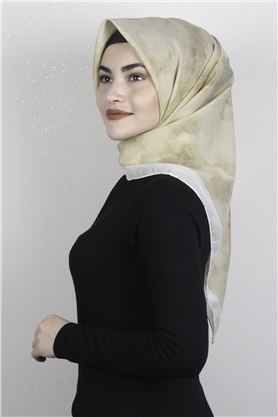 Coton & Silk Eşarp 3633-4 Bal Köpüğü