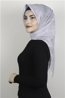 Coton & Silk Eşarp 3633-8 Gri