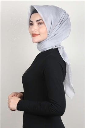 Coton & Silk Eşarp 3633-8 Gri