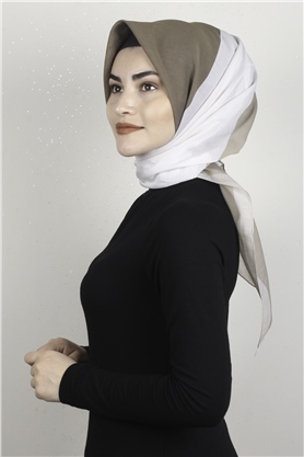 Coton & Silk Eşarp 3634-10 Sütlü Kahve