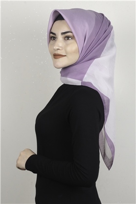 Coton & Silk Eşarp 3634-7 Lila