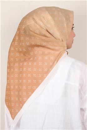 Coton & Silk Eşarp 3645-2 Karamel