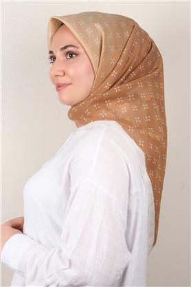 Coton & Silk Eşarp 3645-2 Karamel