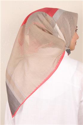 Coton & Silk Eşarp 3646-11 Kırmızı