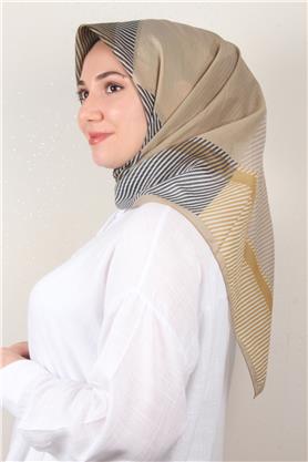 Coton & Silk Eşarp 3646-5 Hardal