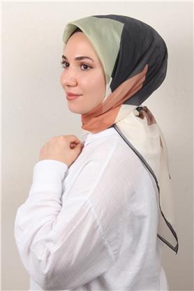 Coton & Silk Eşarp  3647-11 Çağla
