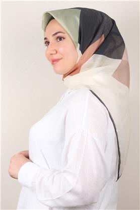 Coton & Silk Eşarp  3647-11 Çağla