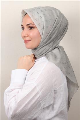 Coton & Silk Eşarp  3645-5 Çağla Yeşili 