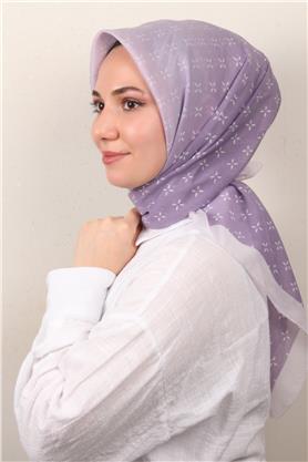 Coton & Silk Eşarp 3645-6 Leylak