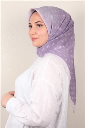 Coton & Silk Eşarp 3645-6 Leylak