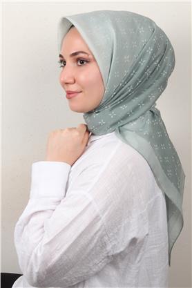 Coton & Silk Eşarp 3645-3 Mint Yeşili