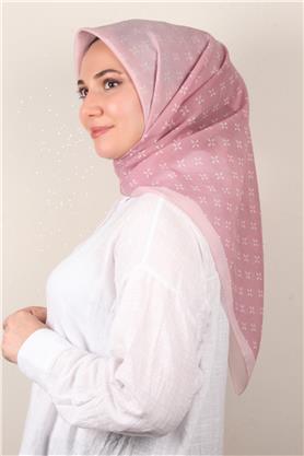 Coton & Silk Eşarp 3645-8 Pembe 