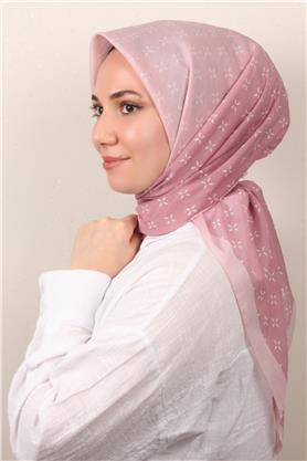 Coton & Silk Eşarp 3645-8 Pembe 