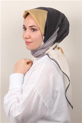 Coton & Silk Eşarp 3647-2 Sütlü Kahve