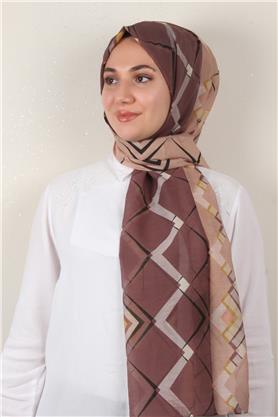 Cotton & Silk Şal 3640-1 Koyu Pudra