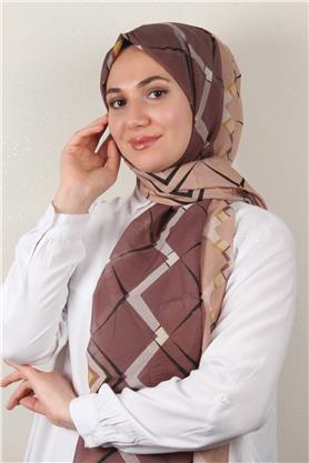 Cotton & Silk Şal 3640-1 Koyu Pudra