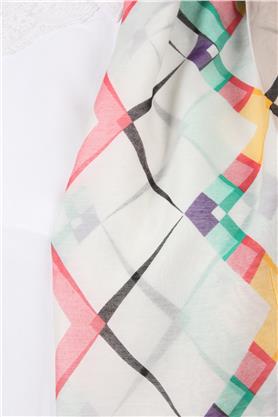 Cotton & Silk Şal 3640-10 Benetton