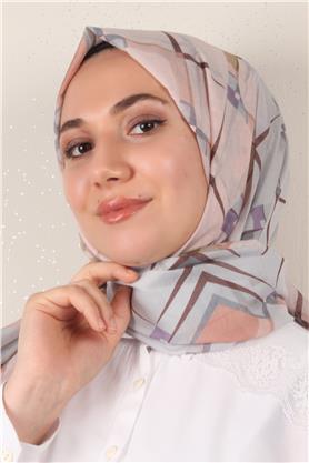 Cotton & Silk Şal 3640-4 Açık Pudra