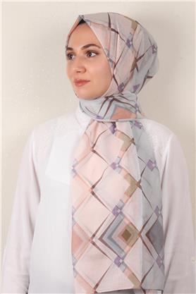 Cotton & Silk Şal 3640-4 Açık Pudra