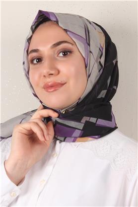 Cotton & Silk Şal 3640-6 Mor