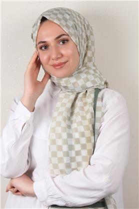 Cotton & Silk Şal 3641-2 Çağla