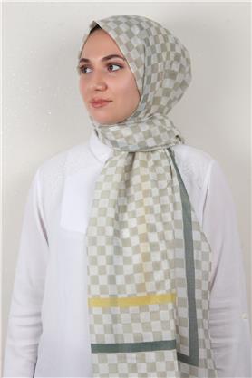Cotton & Silk Şal 3641-2 Çağla