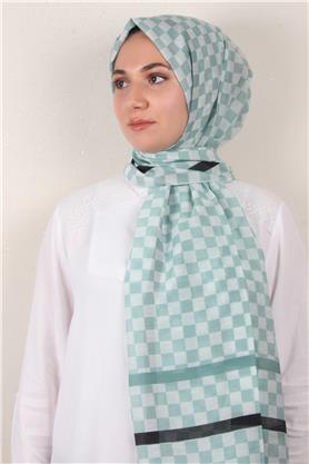 Cotton & Silk Şal 3641-3 Su Mavisi